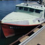 Closeup of the front of the Mary S II, 2003